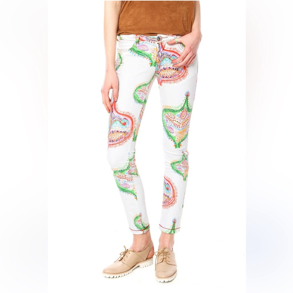Desigual Multicolor Paisley Skinny Jeans pants size 28